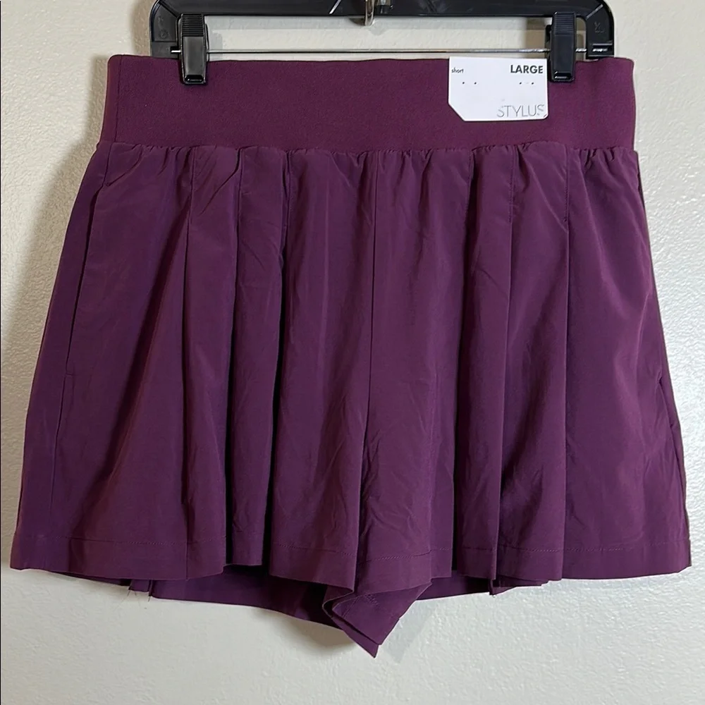 NEW Stylus Sweet‎ Plum Pleated Skort